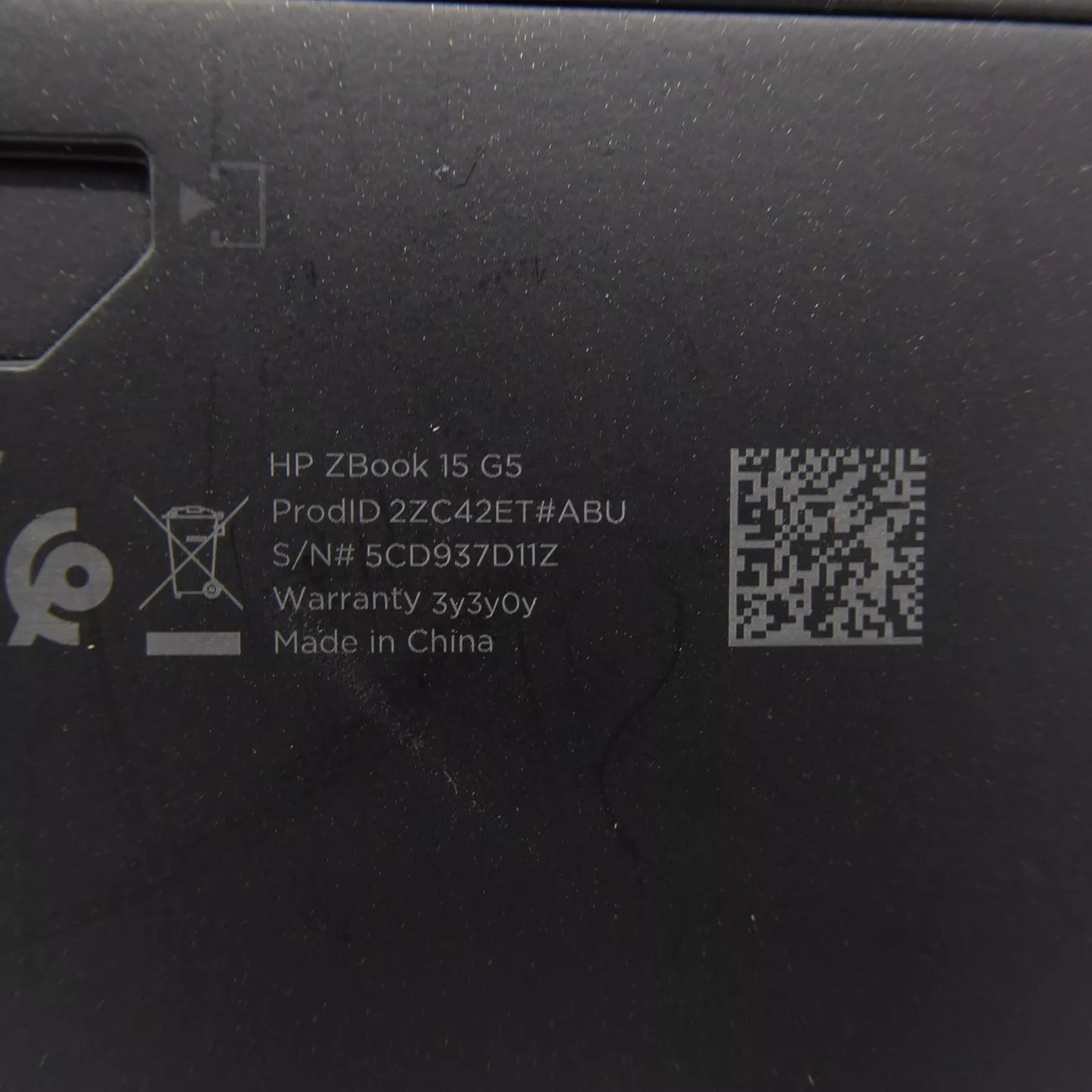 HP ZBook 15 G5 15.6" i7-8850H 32GB 240GB SSD Quadro P2000 Windows 11 Laptop