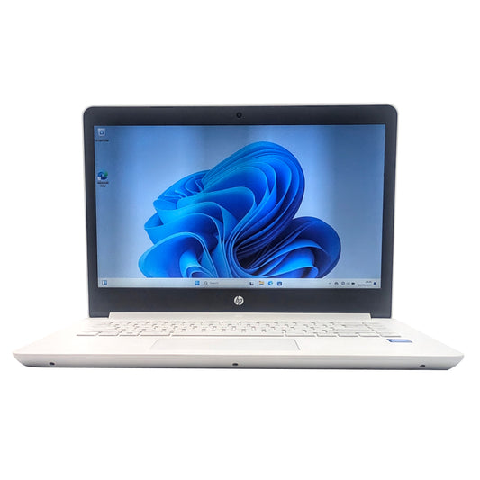 HP Notebook 14-BP056SA 14" Celeron N3060 4GB DDR3 120GB SSD Windows 11 White Laptop